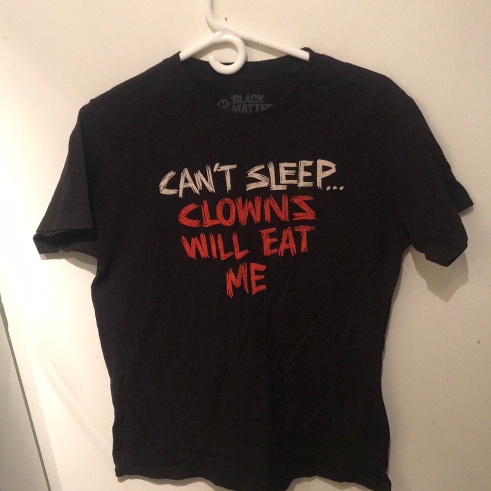Black Matter The Simpsons Satirical Tshirt black with white and red print